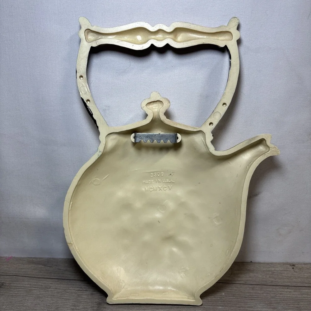 Vintage Cottage Core Home Interiors Floral Tea Pot Burwood Wall Decor 1995 Resin - Picture 3 of 9